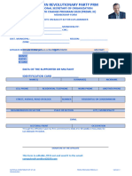 Membership Form - PREMIL III - Editable PDF