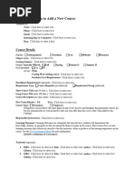 Course Addition Form