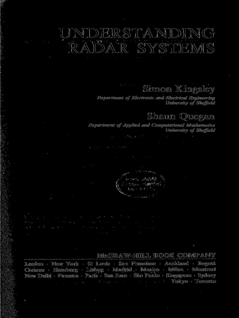 Understanding Radar Systems PDF Radar Information And