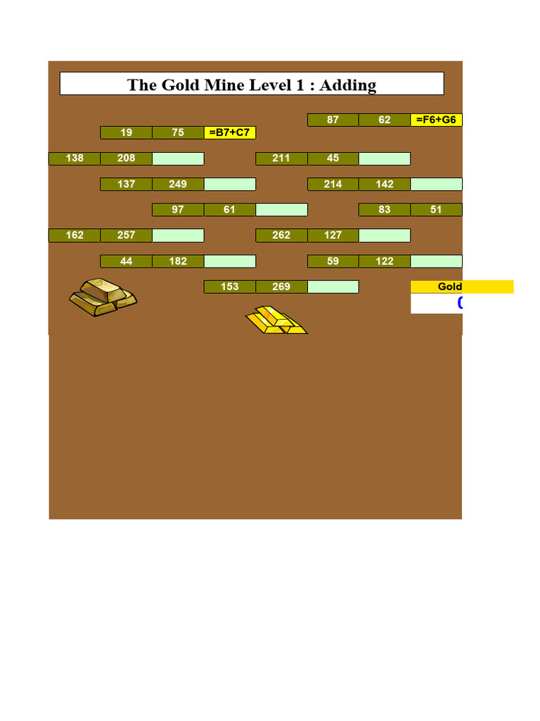 The Gold Mine 1 3 | PDF | Mathematics | Arithmetic