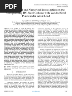 Experimental and Numerical Investigation On The Strengthening IPE Steel Column With Welded Steel Plates Under Axial Load