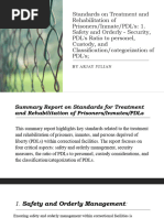 Standards On Treatment and Rehabilitation of Prisoners