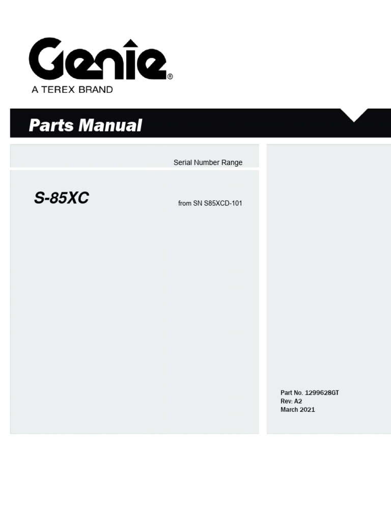 S-85XC Parts Manual Overview | PDF | Vehicles | Transport