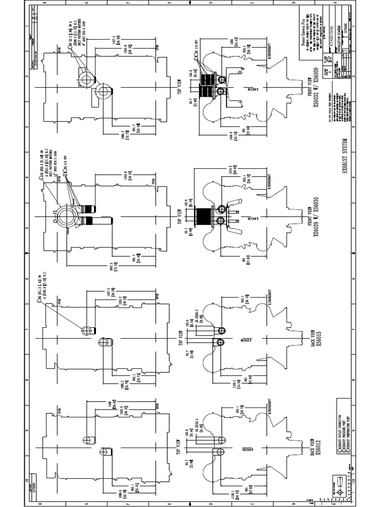 KTA50-D (M) - Exhaust System Installation Drawing | PDF