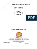 Note Digitale: B.Tech (Anul I - SEM II) (2018-19)