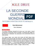 Carnet Interactif de La Seconde Guerre Mondiale