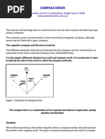 Compass Error Calculation | PDF