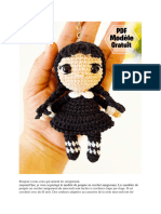 Wednesday Addams Amigurumi Patron PDF Gratuit