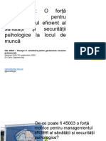 ISO 45003 2021 Managementul Sănătății Și Securității Psihologice La Locul de Muncă