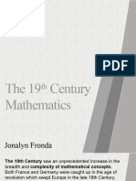 19th Century Mathematics