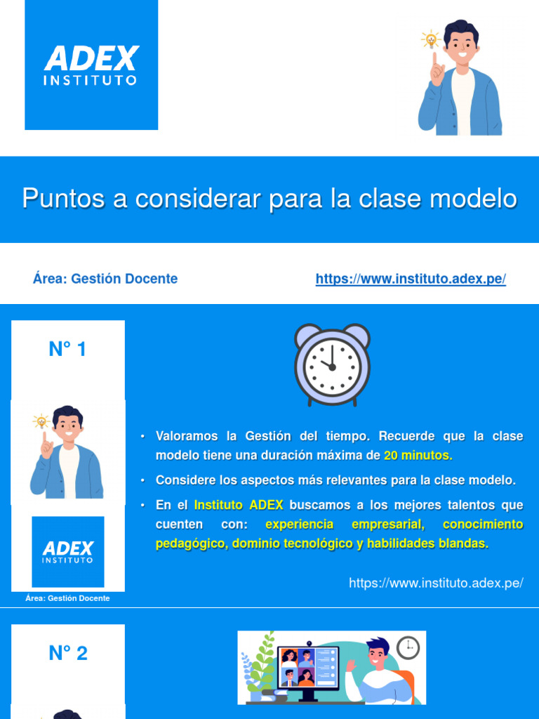 Puntos A Considerar para La Clase Modelo | PDF | Crecimiento personal y ...