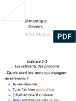 Sémantique Pragmatique Exercice Réponse