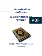 Programme Quotidien de Mémorisation Du Coran