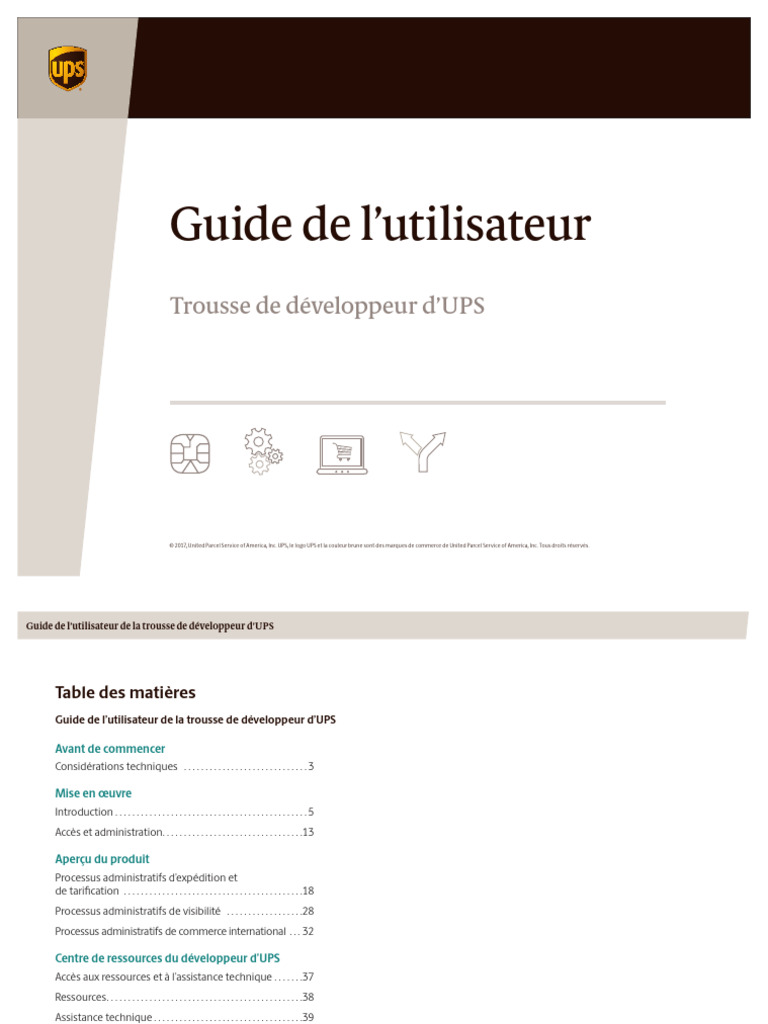 Ups Dev Kit User Guide | PDF | Application | Internet