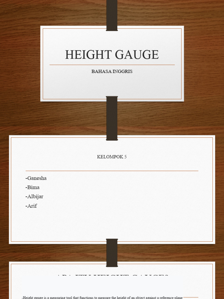 Height Gauge | PDF