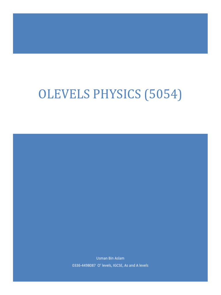 Physics Notes Combined | PDF | Acceleration | Pressure