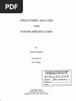 Structured Analysis and System Specification - DeMarco