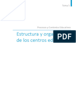 Tema 5. Estructura y Organización de Los Centros Educativos