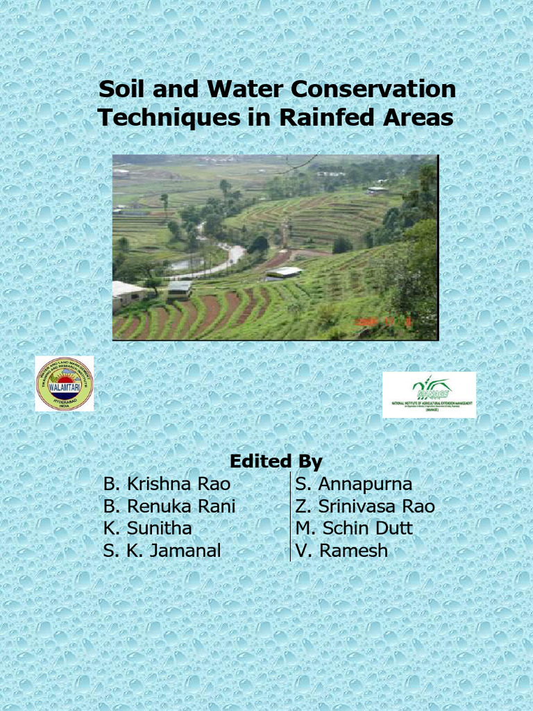 Soil and Water Conservation Techniques in Rainfed Areas | PDF ...