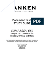 COMPASS Placement Test Study Guide Ranken
