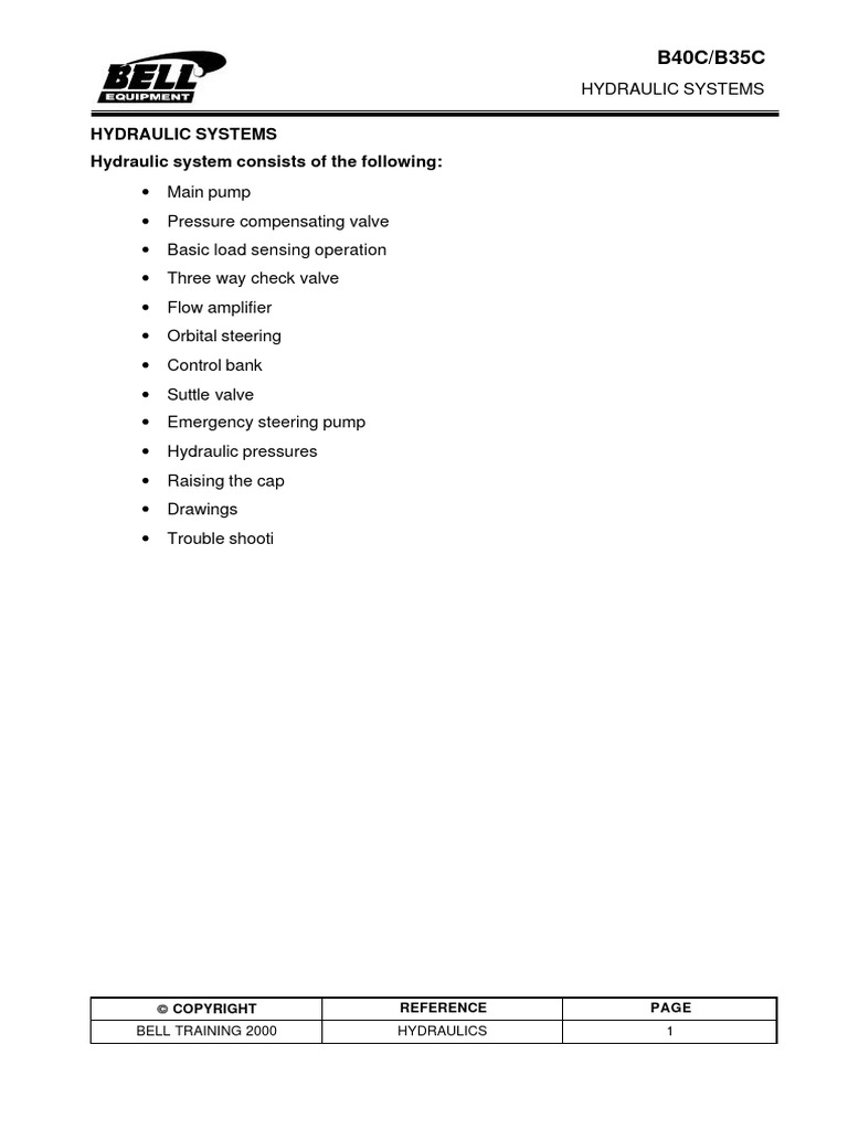 B40C Hydraulics PDF