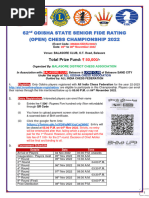 62nd SR State Circular 2022 Balasore