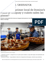 ¿Cómo Es El Primer Local de Domino's Pizza de Uruguay y Cuánto Salen Las Pizzas