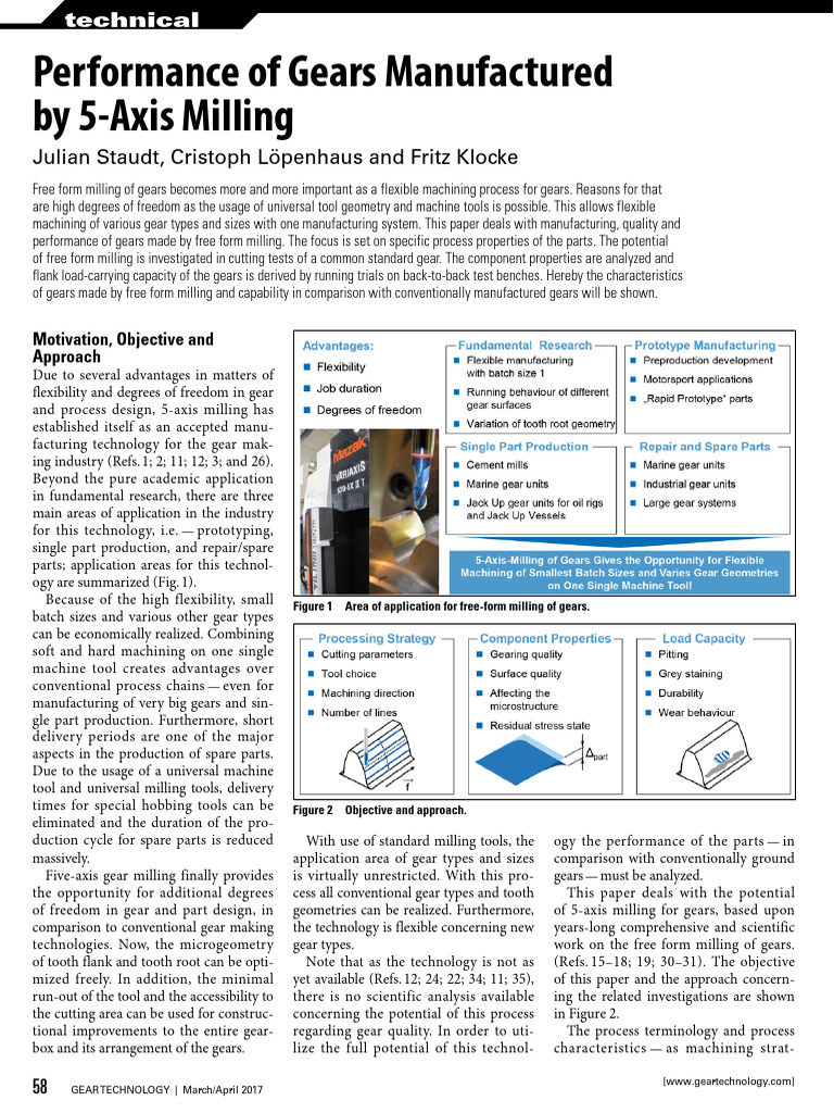 5 Axis Milling Performance | PDF | Machining | Gear