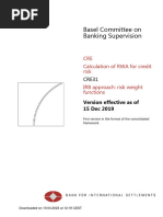IRB Risk Weight Functions Guide | PDF | Money | Financial Services