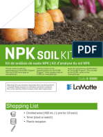 Soil Kit: Kit de Análisis de Suelo NPK - Kit D'analyse Du Sol NPK