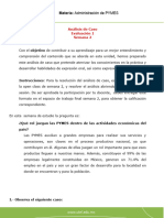 Administración de PYMES - Evaluación 1 - P