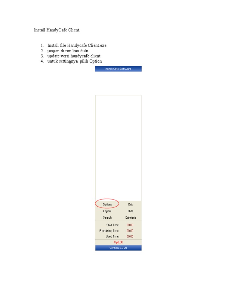 Panduan Instalasi HandyCafe Client | PDF