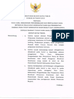 PERBUP 29 - 2013 TTG Tata Cara, Mekanisme Pengembalian Dan Penyaluran Dana Retribusi Pelayanan Kesehatan Dari Kas Pemerintah Daerah