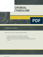 Chapter 4a - Microbial Metabolism