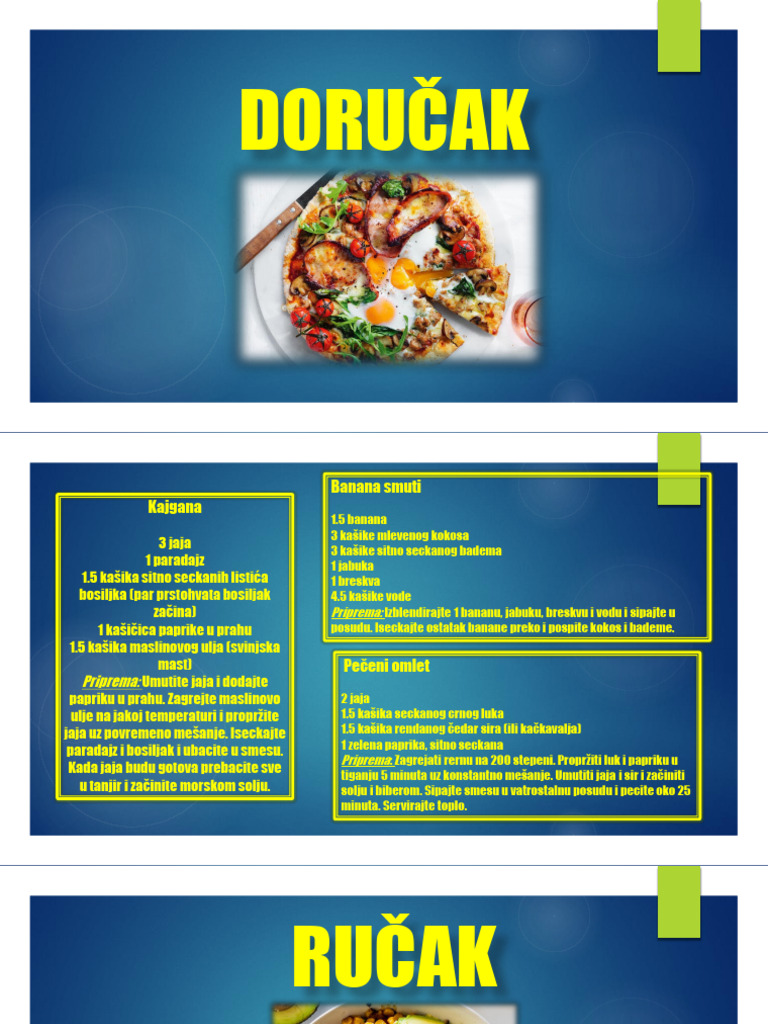 Primeri Zdravih Obroka Pdf