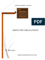 DROIT DES OBLIGATIONS Version Compléte