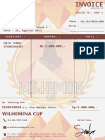 Invoice IKAT 1 Whihelmina Cup