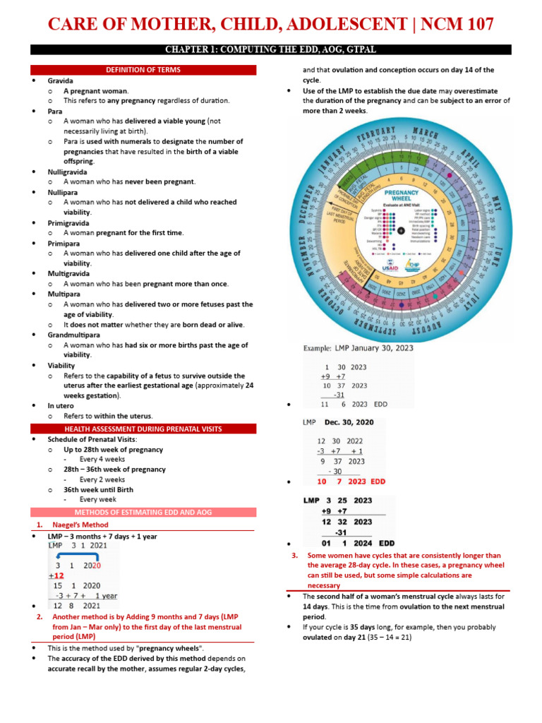 GTPAL and EDD Computation Methods | PDF