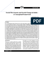 Social Movements and Social Change in India: A Conceptual Framework