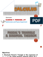 Chapter 4 Pascal Triangle and Binomial Theorem