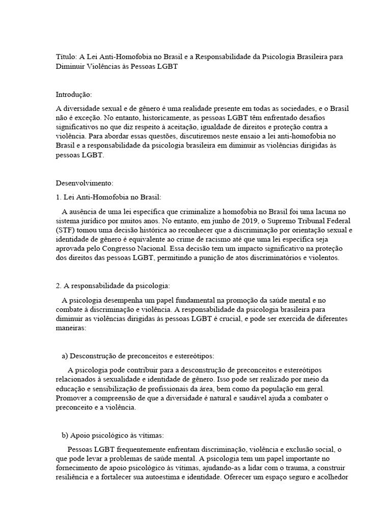 Lei no brasil pdf