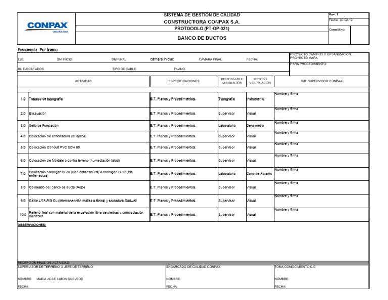 Banco De Ductos Pdf Ingeniería De Edificación