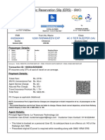 Electronic Reservation Slip (ERS) : 6325624061 12391/shramjeevi Exp Ac 3 Tier Sleeper (3A)