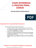 Diapositivas La Etapa Intermedia Del Proceso Penal