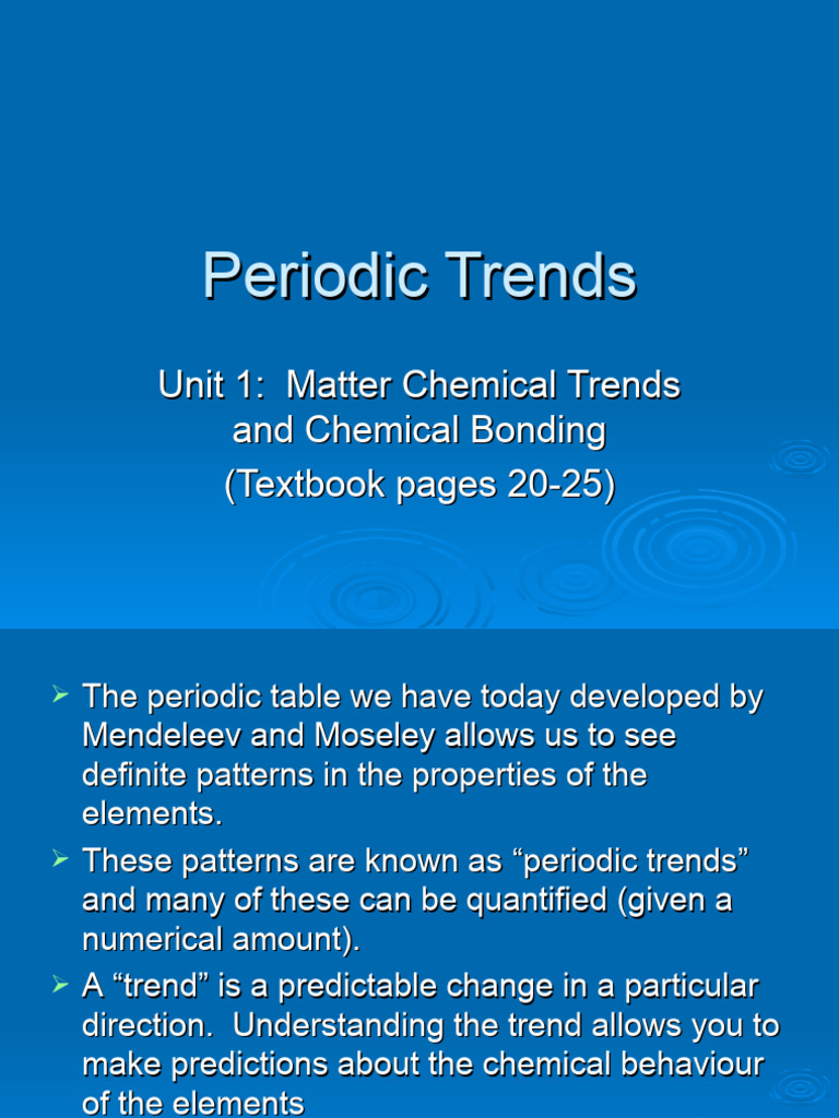 Periodic Trends | PDF | Ion | Atomic Nucleus