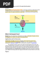 TOPICS 10-5 Buoyancy and Its Principle (Archimedes)