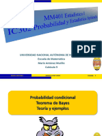 Unidad I Estadística Clase 3 Probabilidad Condicional y Bayes