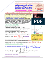 Applications Des Lois de Newton Les Mouvements Plans