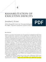 Rehabilitation of Executive Functions (Evans, 2005)