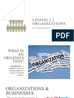 1.1 - Organizations, Managers & Management Theories